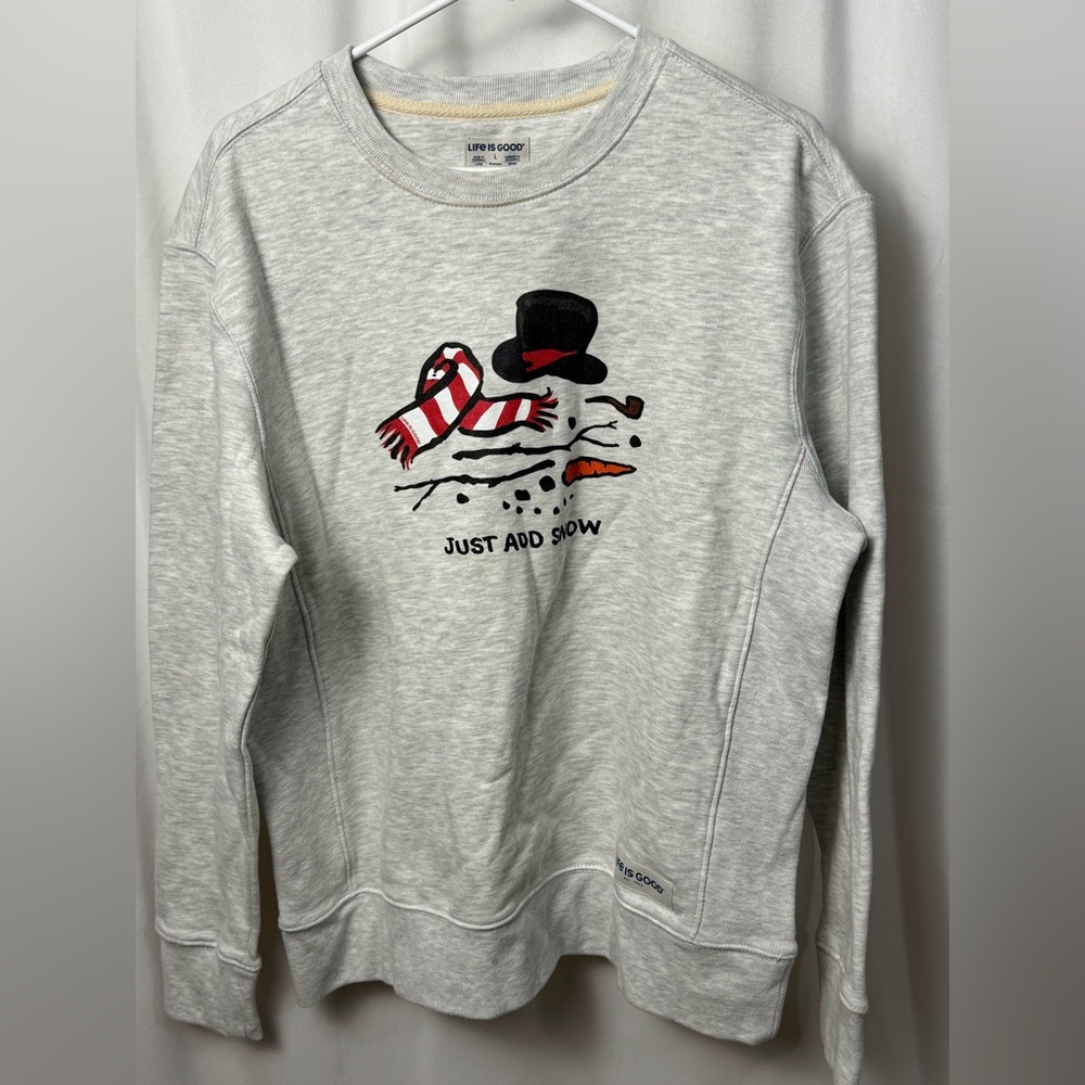 Life Is Good "Just Add Snow" Crewneck